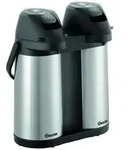 Bartscher Doppel-Isolierpumpkanne Duo 1,9L-ST, 2 x 1,9 Liter, Edelstahl, 190208
