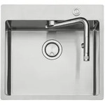 Naber Einbausp&uuml;le Set mit Armatur Corno Turno 60 Schrankbreite 60 cm Edelstahl