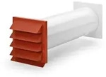 Naber COMPAIR flow round 150 K-Klima-R 150/150 Mauerkasten Ziegelrot 4044049