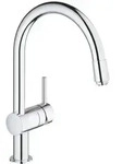 GROHE Minta 32511000 Niederdruck, Einhand-Sp&uuml;ltischbatterie, herausziehbar, hoher