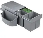 WESCO&reg; Abfallsammlersystem Corner Boy 3 (f&uuml;r Diagonaleckschr&auml;nke), alu grau
