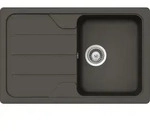 Schock Einbausp&uuml;le Formhaus D-100S A Asphalt - Auflagesp&uuml;le