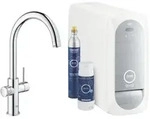 GROHE 31455001 Blue Home Trinkwasserarmatur, Starter Kit, C-Auslauf, chrom