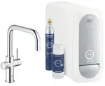 GROHE 31456001 Blue Home Trinkwasserarmatur, Starter Kit, U-Auslauf, chrom
