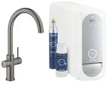 GROHE 31455AL1 Blue Home Trinkwasserarmatur, Starter Kit, C-Auslauf, hard...