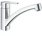 GROHE BauEco 31680000 Einhand-Sp&uuml;ltischbatterie, niedriger Auslauf, 1/2" Chrom