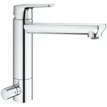GROHE BauEdge 31696000 Einhand-Sp&uuml;ltischbatterie, mittelhoher Auslauf, 1/2" Chrom