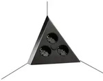 Thebo Eck-Steckdosenelement Mira Dreieck schwarz matt 7053143