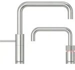 Quooker Nordic Square Twintaps mit COMBI Reservoir & CUBE Voll-Edelstahl