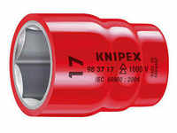 KNIPEX 1/2" 6-kant Steckschlüsseleinsatz Größe: 1/2 Zoll, 17,0 mm