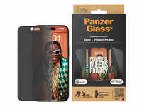 PanzerGlass™ Privacy UWF mit Applikator Display-Blickschutzglas für Apple iPhone