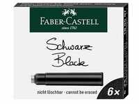 FABER-CASTELL 185507 Tintenpatronen für Füller schwarz 6 St.