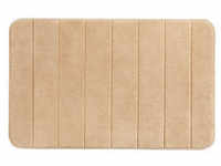 WENKO Badematte Memory Foam Stripes sand 50,0 x 80,0 cm