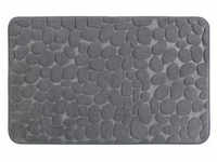 WENKO Badematte Memory Foam Pebbles grau 50,0 x 80,0 cm