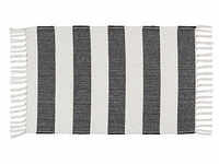 WENKO Badematte Kasi schwarz, weiß 50,0 x 80,0 cm
