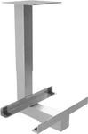 HAMMERBACHER PC-Halterung Metall grau silber