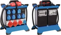 as-Schwabe Stecky Duo 4 Mobiler Starkstromverteiler 3,4 m schwarz/blau