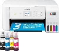 EPSON EcoTank ET-2876 3 in 1 Tintenstrahl-Multifunktionsdrucker wei&szlig; mit 40 Euro
