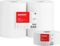 KATRIN Jumbo-Toilettenpapier Gigant M2 2-lagig, 6 Rollen wei&szlig;
