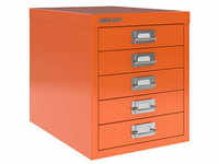 BISLEY MultiDrawerTM L125 Schubladenschrank orange 5 Schubladen 27,9 x 38,0 x 32,5 cm
