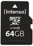 Intenso Speicherkarte microSDXC-Card Class 10 64 GB Intenso Speicherkarte microSDXC-Card Class 10 64 GB