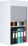 VCM my office Aktos L Rollladenschrank wei&szlig; 1 Fachboden 50,0 x 40,0 x 93,0 cm