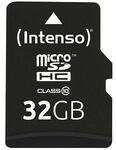 Intenso Speicherkarte microSDHC-Card PREMIUM 32 GB Intenso Speicherkarte microSDHC-Card PREMIUM 32 GB