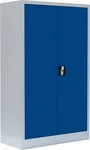 ClassiX Stahlschrank X-530295 lichtgrau, gelbgr&uuml;n 2 Fachb&ouml;den 80,0 x 38,0 x...