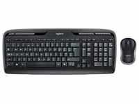 Logitech Wireless Combo MK330 Tastatur-Maus-Set kabellos schwarz, grau 920-008533