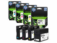 HP 932XL + 933XL (C2P42AE) schwarz, cyan, magenta, gelb Druckerpatronen, 4er-Set