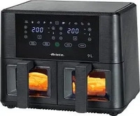Ariete Airy Fryer Dual 9 L Hei&szlig;luftfritteuse schwarz