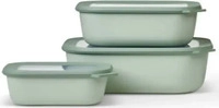 MEPAL Frischhaltedosen-Set Cirqula gr&uuml;n 0,5/ 1,0/ 2,0 l, 1 Set nordic sage