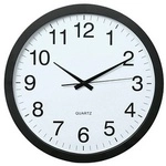 hama Wanduhr Aruba weiß schwarz Kunststoff, Ø 40,0 cm hama Wanduhr Aruba weiß schwarz Kunststoff, Ø 40,0 cm
