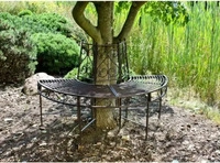 Garden Pleasure Baumbank Narvi 950386 braun Metall 124,0 cm