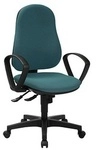 Topstar Bürostuhl Support SY ECO, 8550BMP5 Stoff blau, Gestell schwarz Topstar Bürostuhl Support SY ECO, 8550BMP5 Stoff blau, Gestell schwarz