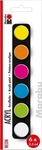 Marabu Neon Acrylfarben farbsortiert, 6 St.