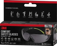 3M Schutzbrille SecureFit schwarz, gr&uuml;n, 1 St.