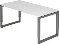 HAMMERBACHER RS16 h&ouml;henverstellbarer Schreibtisch wei&szlig; rechteckig,...