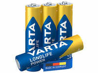 4 VARTA Batterien LONGLIFE Power Micro AAA 1,5 V