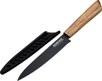 NIROSTA K&uuml;chenmesser Flow Fair schwarz, Klinge: 13,5 cm, 1 St.