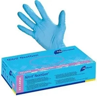 Meditrade unisex Einmalhandschuhe Nitril NextGen blau Gr&ouml;&szlig;e 2XL, 100 St.