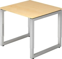 HAMMERBACHER RS08 h&ouml;henverstellbarer Schreibtisch ahorn quadratisch,...