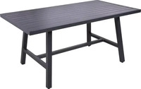 Garden Pleasure Gartentisch DENIA anthrazit rechteckig 160,0 x 89,5 x 75,0 cm