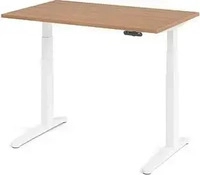 HAMMERBACHER XBHM12 elektrisch h&ouml;henverstellbarer Schreibtisch nussbaum rechteckig,