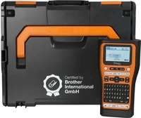 brother P-touch E560BT mit L-BOXX Beschriftungsger&auml;t orange, schwarz orange/schwarz