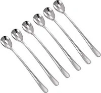 Esmeyer Langstiell&ouml;ffel silber gl&auml;nzend, poliert, 6 St.