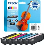 EPSON 250 (Violine) mehrfarbig Druckerpatronen, 6er-Set