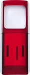 WEDO Lupe rot 3-fach, &Oslash; 13,3 cm
