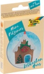 folia N&auml;hset Mini Filzinies LEBKUCHENHAUS braun