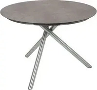 Garden Pleasure Gartentisch SOPHIA grau rund 110,0 x 110,0 x 75,0 cm